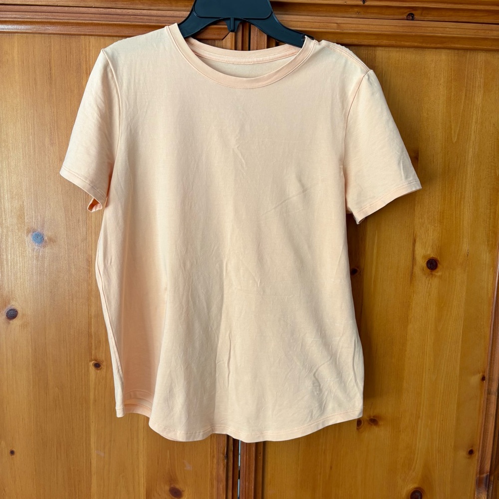 lululemon Love Short Sleeve Crewneck Tee in Light Peach